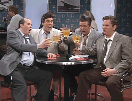 January 20: 1996 – Bill Brasky's buddies toast to the big fella for the  very first time in Bill Brasky: Airport Bar – @thisdayinsnlhistory on  Tumblr