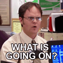 Jim The Office What Is Going On GIF - Whats Going On The Office Jim -  Discover & Share GIFs